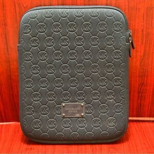 Michael Kors blue embossed logo iPad cover
